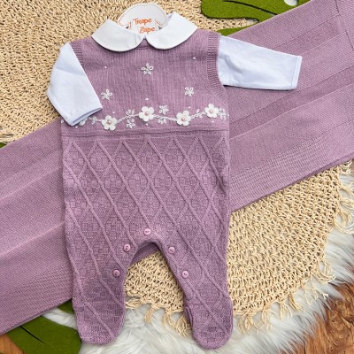  Saída de Maternidade Nicoly - Lilás 